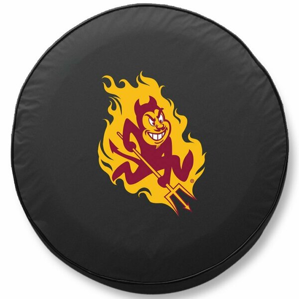 Holland Bar Stool Co 31 1/4 x 12 Arizona State Tire Cover with Sparky Logo TCCArizSt-SBK